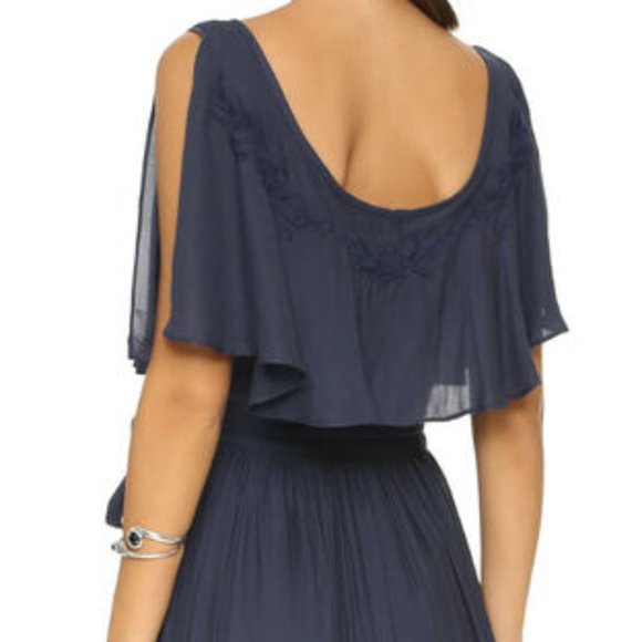 Free People Fiona Embroidered Wrap-Detail Maxi Dress - Picture 9 of 9